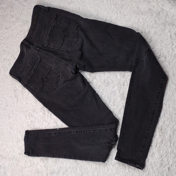 Ag Adriano Goldschmied The Farrah Light Black Five Pocket High Rise Skinny Jean - Picture 15 of 15